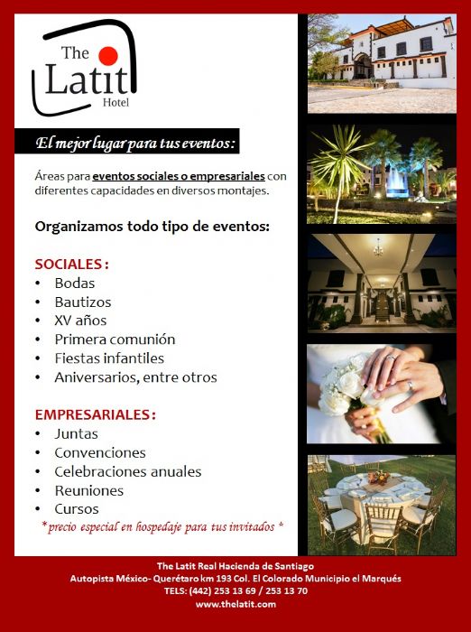 LUGAR PARA TUS EVENTOS SOCIALES